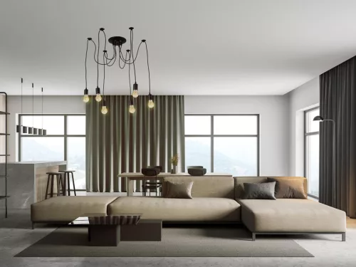 Fém E27 foglalat 6 foglalattal, 2m fekete kábel, max. 60W - BH5361