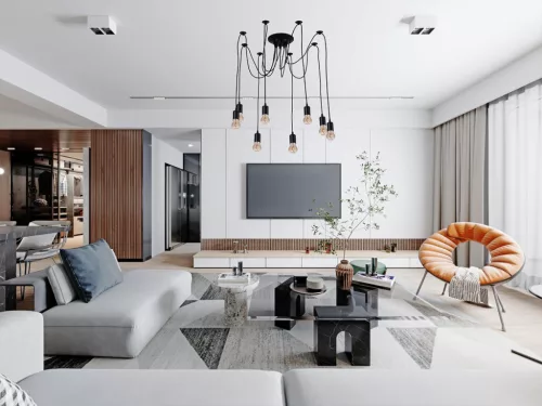 Fém E27 foglalat 8 foglalattal, 2m fekete kábel, max. 60W - BH5381