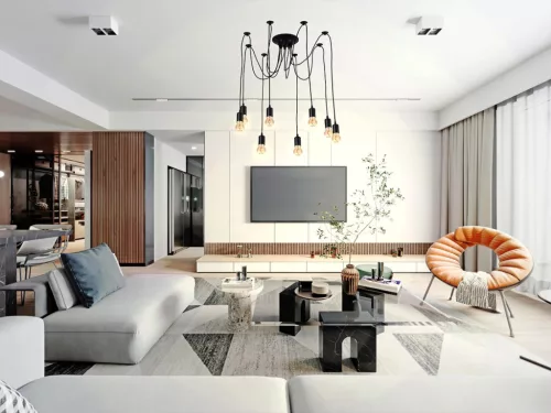 Fém E27 foglalat 8 foglalattal, 2m fekete kábel, max. 60W - BH5381