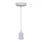 Fém E27 foglalat 60W, 1m kábel, fehér - BH612W