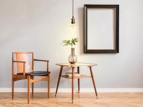 Fém E27 foglalat 60W, 1m kábel, antikarany - BH652B