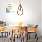 Foglalat E27 230V / 60W Kötél / Természetes 1,5m Fém - BH671-2