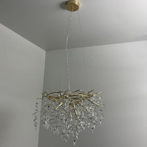 Luxus kristály függőlámpa 360W, 9x G9 foglalat, 60cm Ø, 230V, IP20 - CA011/600