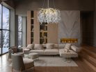 Luxus kristály függőlámpa 360W, 9x G9 foglalat, 60cm Ø, 230V, IP20 - CA011/600