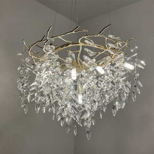 Luxus kristály függőlámpa 360W, 9x G9 foglalat, 60cm Ø, 230V, IP20 - CA011/600