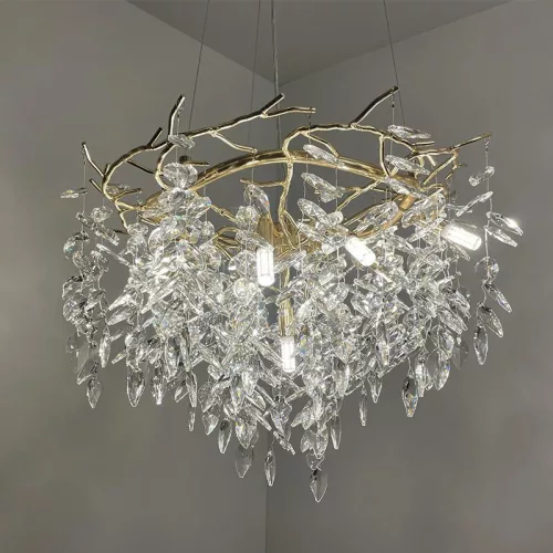 Luxus kristály függőlámpa 360W, 9x G9 foglalat, 60cm Ø, 230V, IP20 - CA011/600