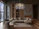 Luxus kristály függőlámpa 360W, 9x G9 foglalat, 60cm Ø, 230V, IP20 - CA011/600