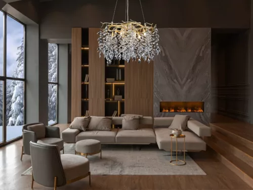 Luxus kristály függőlámpa 360W, 9x G9 foglalat, 60cm Ø, 230V, IP20 - CA011/600