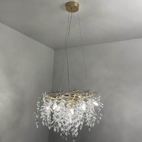 Luxus kristály függőlámpa 360W, 9x G9 foglalat, 60cm Ø, 230V, IP20 - CA011/600