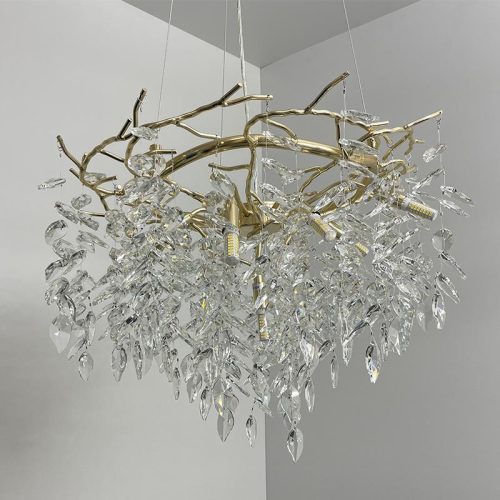 Luxus kristály függőlámpa 360W, 9x G9 foglalat, 60cm Ø, 230V, IP20 - CA011/600