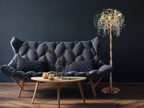 Luxus kristály állólámpa 200W, 5x G9 foglalat, 70cm Ø, 230V, IP20 - CA011/F