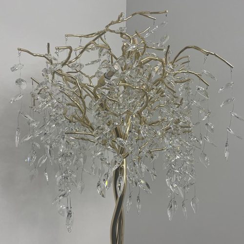Luxus kristály állólámpa 200W, 5x G9 foglalat, 70cm Ø, 230V, IP20 - CA011/F