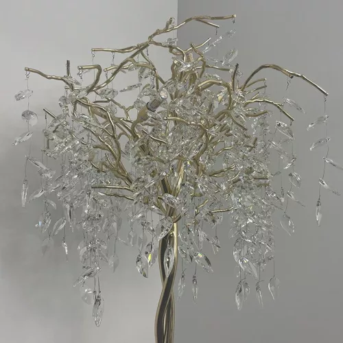 Luxus kristály állólámpa 200W, 5x G9 foglalat, 70cm Ø, 230V, IP20 - CA011/F