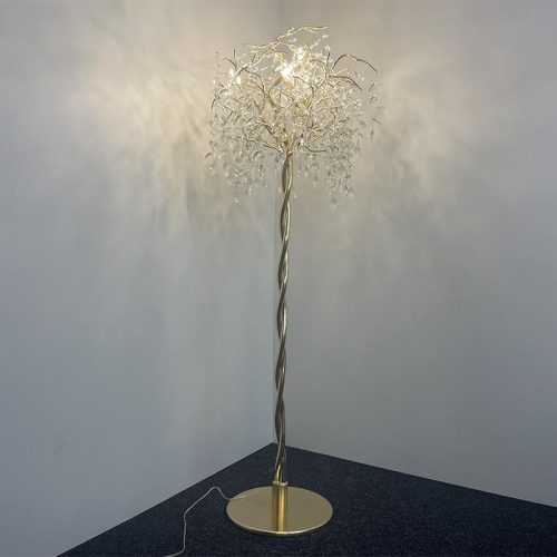 Luxus kristály állólámpa 200W, 5x G9 foglalat, 70cm Ø, 230V, IP20 - CA011/F