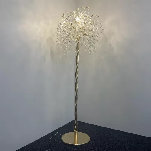 Luxus kristály állólámpa 200W, 5x G9 foglalat, 70cm Ø, 230V, IP20 - CA011/F