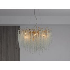   Luxus kristály függőlámpa 520W, 13x G9 foglalat, 80cm Ø, 230V, IP20 - CA021/800