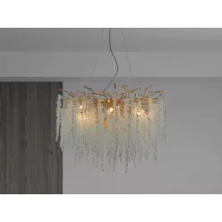   Luxus kristály függőlámpa 520W, 13x G9 foglalat, 80cm Ø, 230V, IP20 - CA021/800