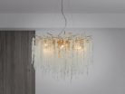 Luxus kristály függőlámpa 520W, 13x G9 foglalat, 80cm Ø, 230V, IP20 - CA021/800