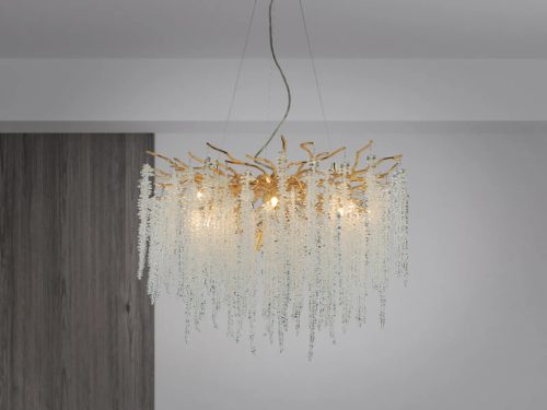 Luxus kristály függőlámpa 520W, 13x G9 foglalat, 80cm Ø, 230V, IP20 - CA021/800
