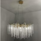 Luxus kristály függőlámpa 520W, 13x G9 foglalat, 80cm Ø, 230V, IP20 - CA021/800