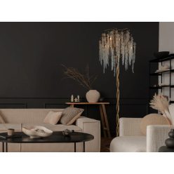  Luxus kristály állólámpa 200W, 5x G9 foglalat, 70cm Ø, 230V, IP20 - CA021/F