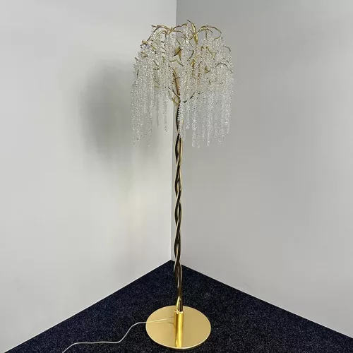 Luxus kristály állólámpa 200W, 5x G9 foglalat, 70cm Ø, 230V, IP20 - CA021/F