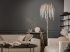 Luxus kristály állólámpa 200W, 5x G9 foglalat, 70cm Ø, 230V, IP20 - CA021/F