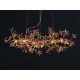 Luxus kristály függőlámpa 520W, 13x G9 foglalat, 120cm, 230V, IP20 - CA032/1200L