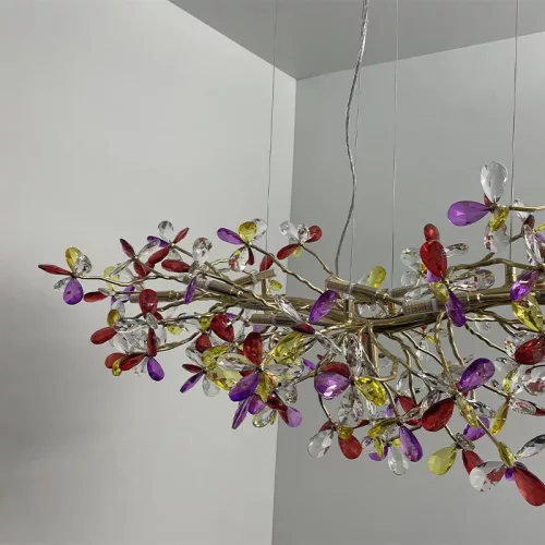 Luxus kristály függőlámpa 520W, 13x G9 foglalat, 120cm, 230V, IP20 - CA032/1200L