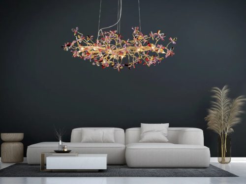 Luxus kristály függőlámpa 520W, 13x G9 foglalat, 120cm, 230V, IP20 - CA032/1200L