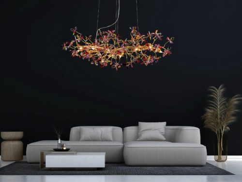 Luxus kristály függőlámpa 520W, 13x G9 foglalat, 120cm, 230V, IP20 - CA032/1200L