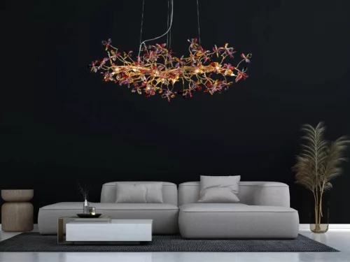 Luxus kristály függőlámpa 520W, 13x G9 foglalat, 120cm, 230V, IP20 - CA032/1200L