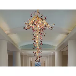   Luxus kristály függőlámpa 1200W, 30x G9 foglalat, 120cm Ø, 230V, IP20 - CA032/2000H