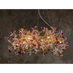   Luxus kristály függőlámpa 640W, 16x G9 foglalat, 80cm Ø, 230V, IP20 - CA032/800