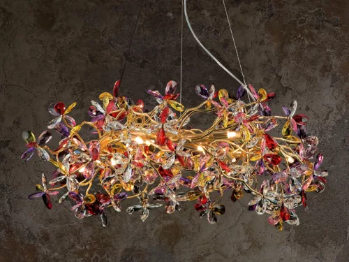 Luxus kristály függőlámpa 640W, 16x G9 foglalat, 80cm Ø, 230V, IP20 - CA032/800