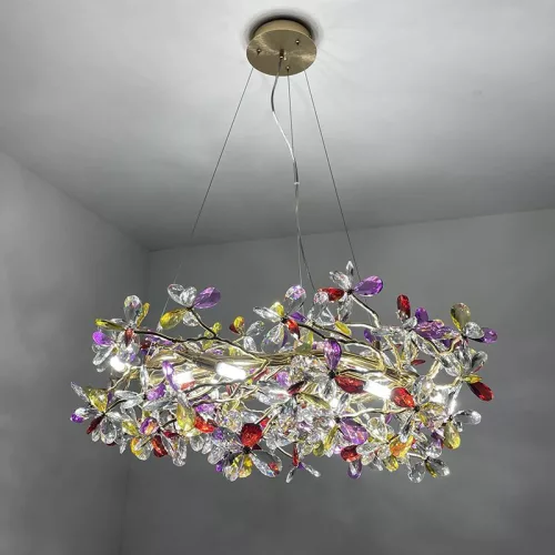 Luxus kristály függőlámpa 640W, 16x G9 foglalat, 80cm Ø, 230V, IP20 - CA032/800