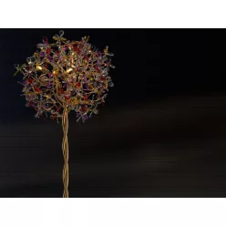   Luxus kristály állólámpa 200W, 5x G9 foglalat, 55cm Ø, 230V, IP20 - CA032/F