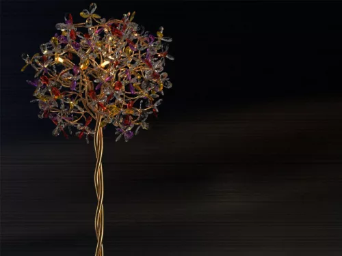 Luxus kristály állólámpa 200W, 5x G9 foglalat, 55cm Ø, 230V, IP20 - CA032/F