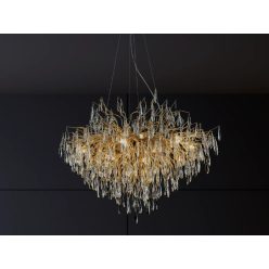   Luxus kristály függőlámpa 11xG9, 1000x550x750 mm, 440W, állítható magasság - CA061/1000L