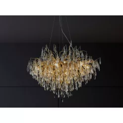   Luxus kristály függőlámpa 11xG9, 1000x550x750 mm, 440W, állítható magasság - CA061/1000L