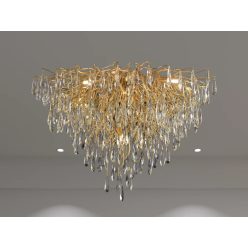   Luxus kristály mennyezeti csillár 12xG9, Ø800 mm, 480W, IP20 - CA061/800C