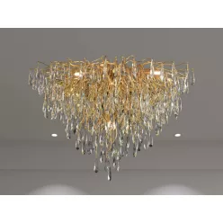   Luxus kristály mennyezeti csillár 12xG9, Ø800 mm, 480W, IP20 - CA061/800C