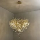 Luxus kristály függőlámpa 12xG9, Ø800 mm, 480W, állítható magasság, IP20 - CA061/800