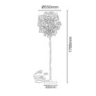 Luxus kristály állólámpa 5xG9, Ø550x1700x300 mm, 200W, IP20 - CA061/F