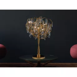   Luxus kristály asztali lámpa 5xG9, Ø450x750x220 mm, 200W, IP20 - CA061/T