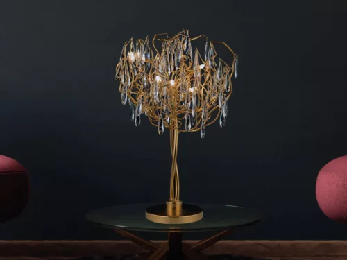 Luxus kristály asztali lámpa 5xG9, Ø450x750x220 mm, 200W, IP20 - CA061/T