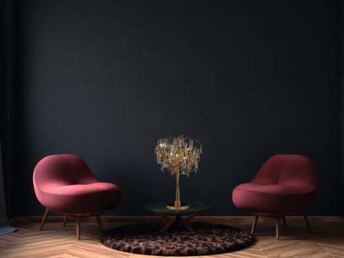 Luxus kristály asztali lámpa 5xG9, Ø450x750x220 mm, 200W, IP20 - CA061/T
