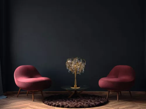 Luxus kristály asztali lámpa 5xG9, Ø450x750x220 mm, 200W, IP20 - CA061/T