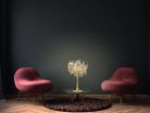 Luxus kristály asztali lámpa 5xG9, Ø450x750x220 mm, 200W, IP20 - CA061/T