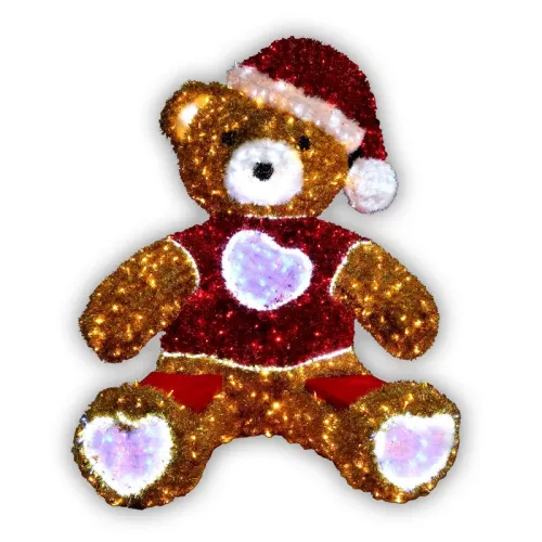 LED karácsonyi dekoráció medve, RGB, 104W, 1880x1720x2070 mm, IP65 - CH1